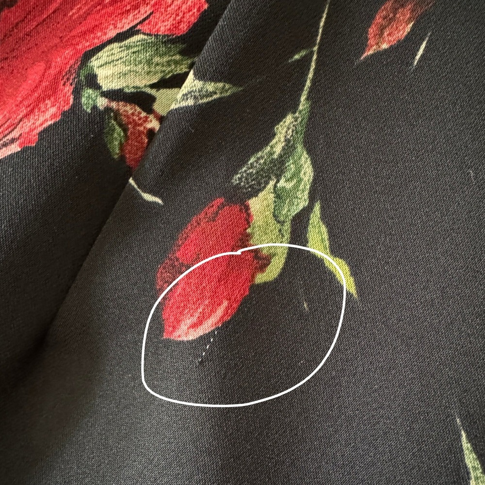 Black Halo Daria Sheath Dress 10 Black Red Rose Corset Coquette Wedding Garden - Picture 10 of 10